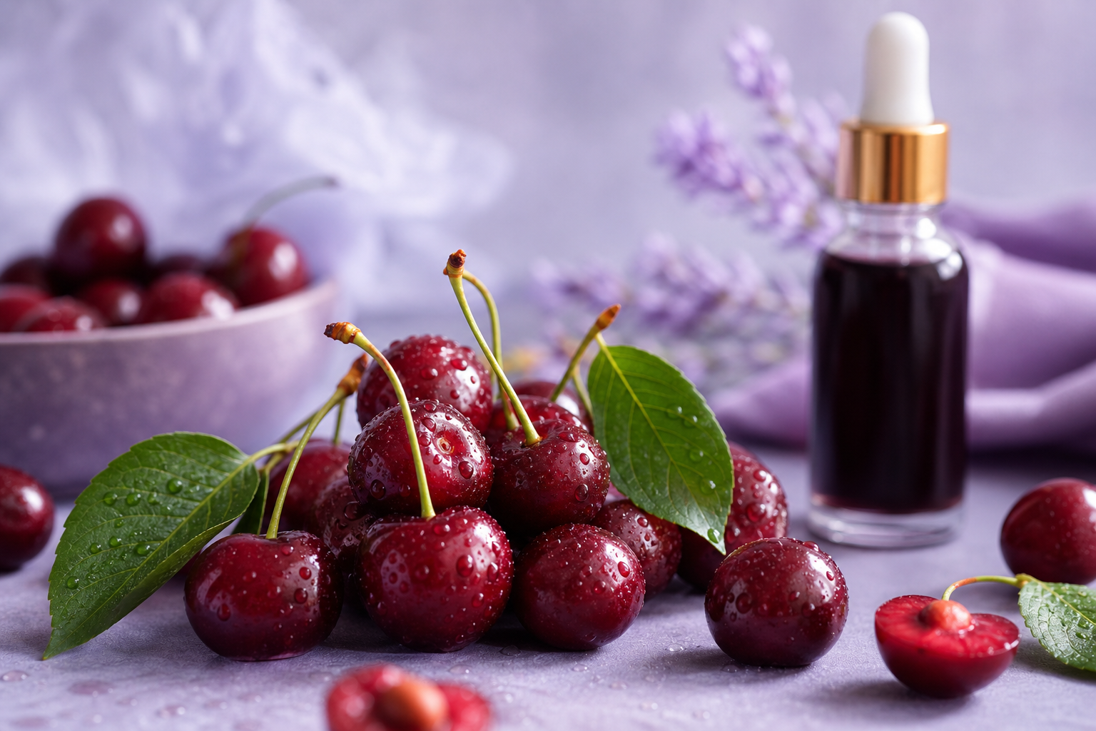 Red tart cherries — the hero ingredient providing natural melatonin and circadian rhythm support